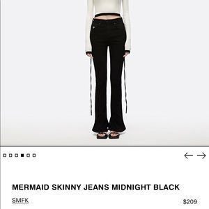 SMFK mermaid flare black jeans M